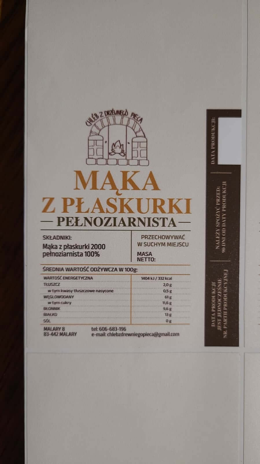 Mąka z płaskurki pełnoziarnista - obrazek 3