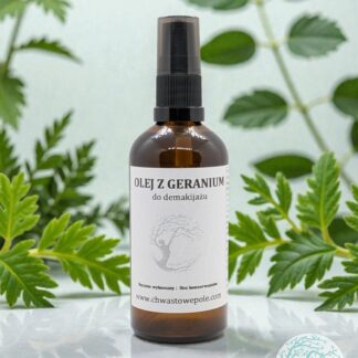 OLEJ Z GERANIUM - demakijaż, oczyszczanie twarzy