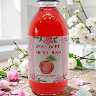 Żywy ocet Jabłko-Płatki dzikiej róży