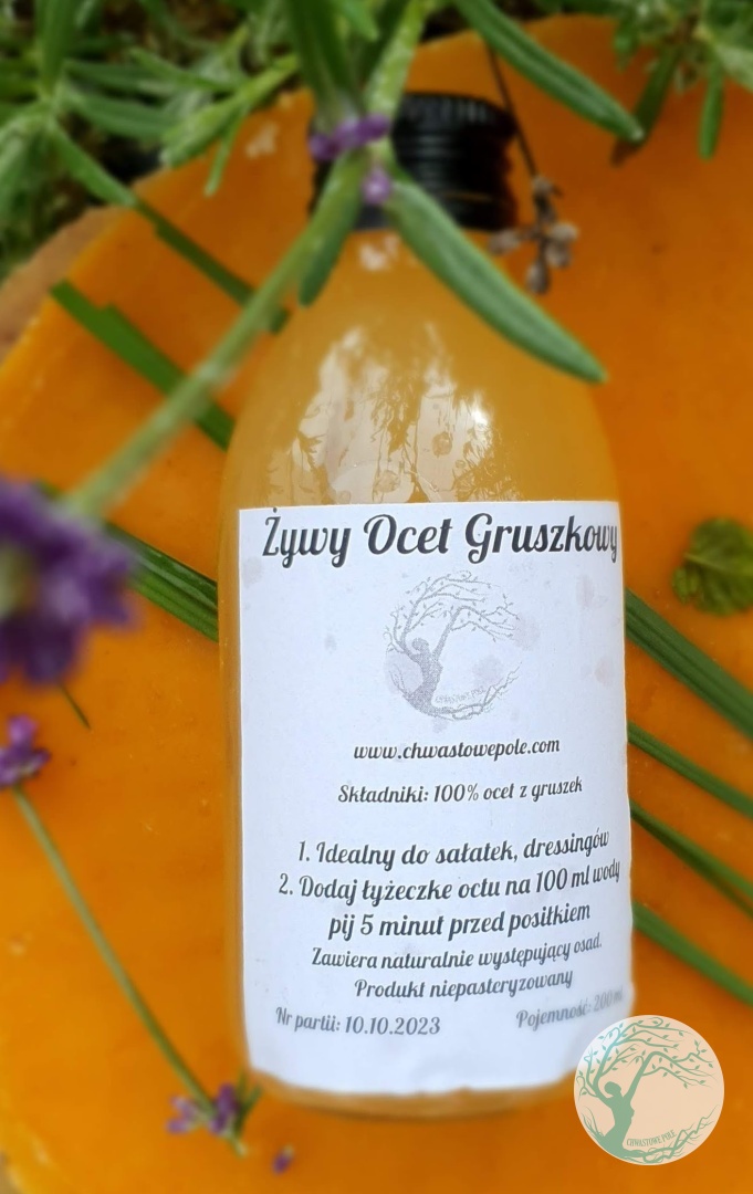ŻYWY OCET GRUSZKOWY – 200 ml - obrazek 3
