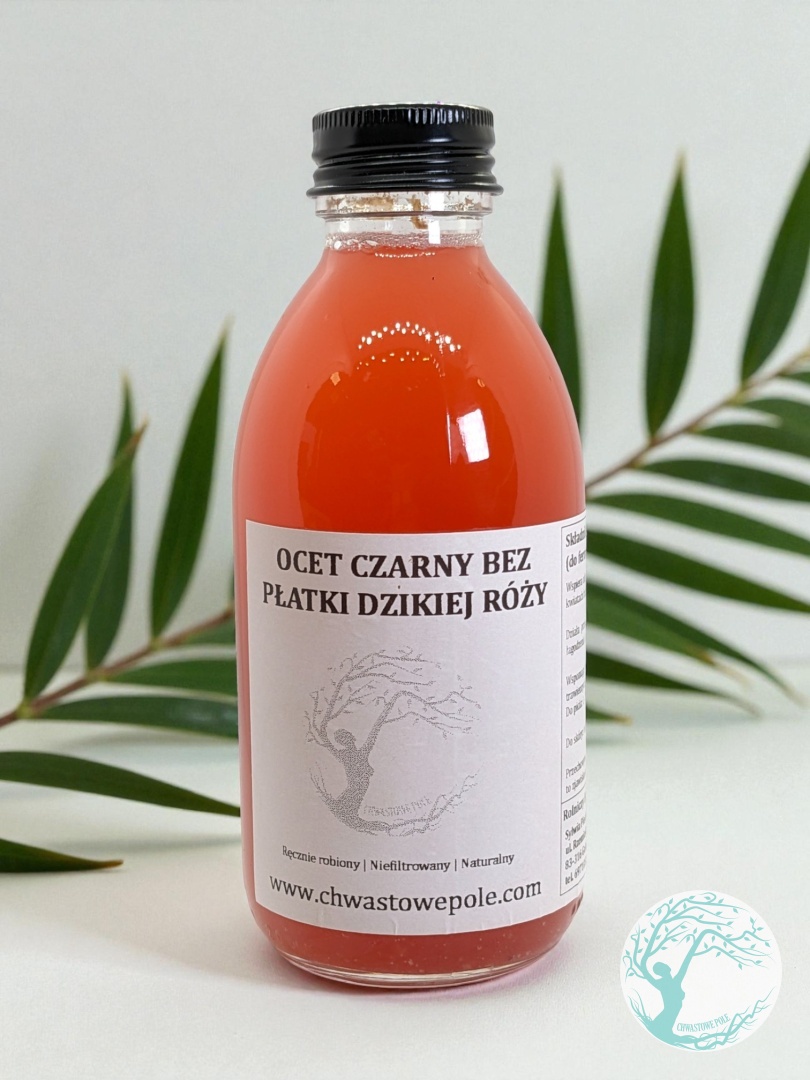 ŻYWY OCET – PŁATKI DZIKIEJ RÓŻY – KWIAT BZU CZARNEGO – edycja limitowana - obrazek 2